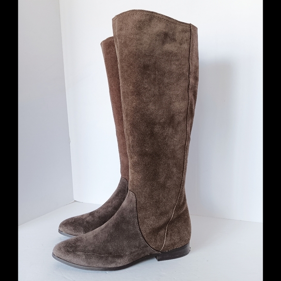 Seychelles Shoes - 🤎 Seychelles Brown Suede Knee-High Boots Leather Zip 6